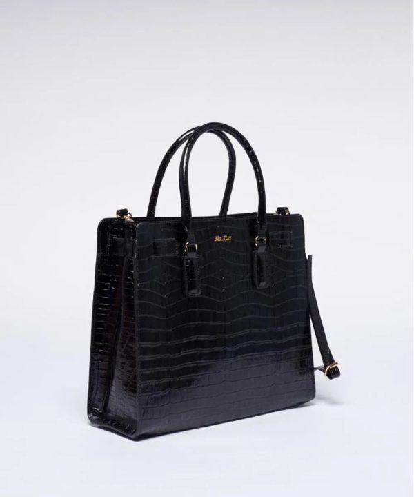 BOLSA TOTE COURO CROCO QUADRADA